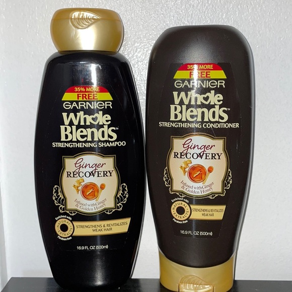 Garnier Whole Blends Strengthening Haircare Bundle